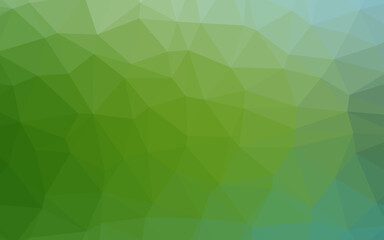 Fototapeta na wymiar Light Green vector polygonal template.