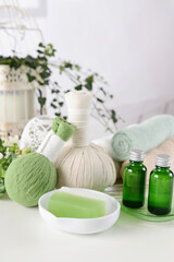 ハーブボールとアロマオイル