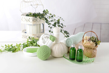 ハーブボールとアロマオイル