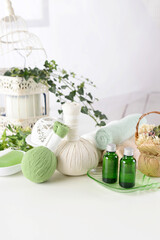 ハーブボールとアロマオイル