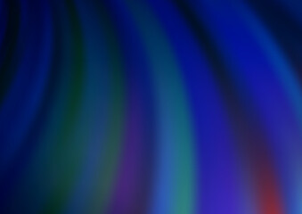 Dark BLUE vector template with abstract lines.