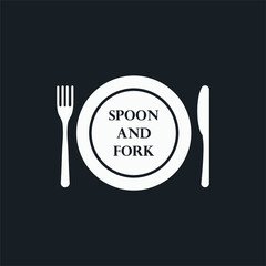 Spoon and Fork logo template vector icon design. 01