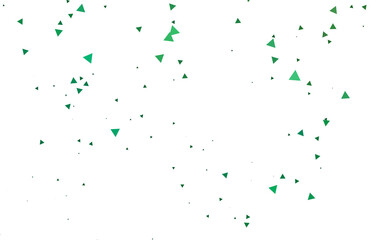 Light Green vector background with triangles.