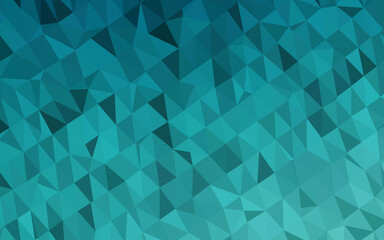 Fototapeta na wymiar Light BLUE vector triangle mosaic cover.
