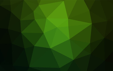 Fototapeta na wymiar Light Green vector blurry hexagon pattern.