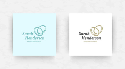 Elegant brand logo design template vector illustration.