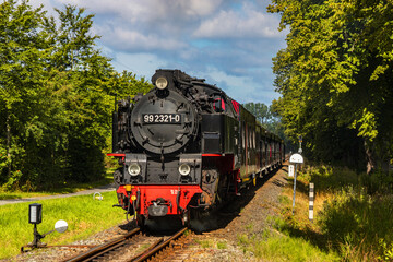 ride of a tourist German washing train