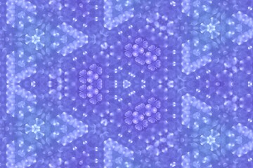 Background of pattern of blue and purple bokeh.
