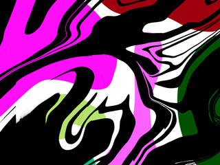 Beautiful gradient pattern.Minimalist modern contemporary colorful abstract background,decorative series with water color paint or digital oil curves.Creative with illustration in flat design.