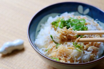 瀬戸内海産のしらす丼