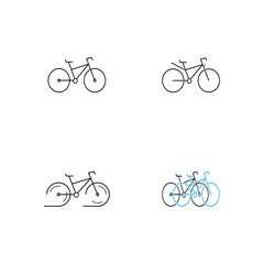 Bicycle Icon Vector Design  Template