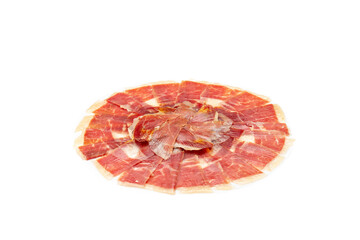 Productos ibéricos jamón, bocadillo serrano y salchichón