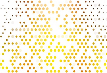 Light Yellow, Orange vector template with circles.