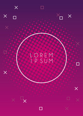 vivid paint pink colors with circular frame background