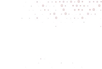 Light Red vector backdrop with dots, spots, cubes.