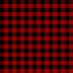Tartan plaid. Scottish pattern in black and maroon cage. Scottish cage. Traditional Scottish checkered background. Seamless fabric texture. Vector illustration