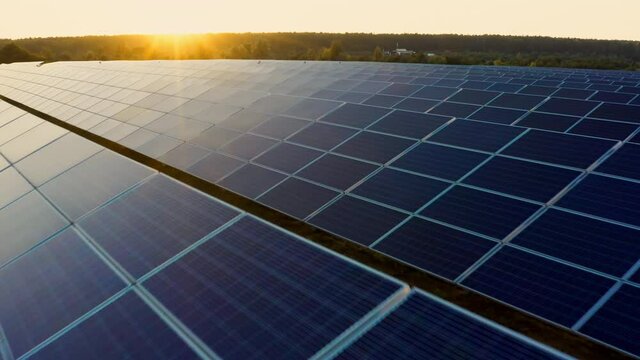 Solar sun station energy power plant field industry nature