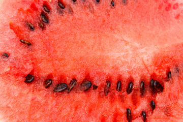 Texture of the fresh sweet red watermelon