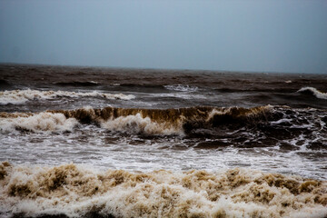 Tormenta en el mar.