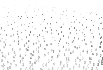 Light Silver, Gray vector layout with banking symbols.