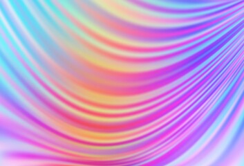 Obraz premium Light Multicolor, Rainbow vector template with lines, ovals.