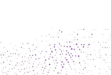 Light Purple vector background with cards signs.