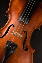 Fototapeta premium Close-up View of a Violin