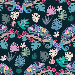 Obraz premium Hchameleon pattern 2