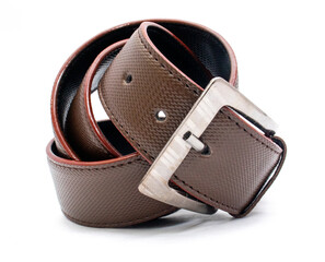 darkbrown leather belt