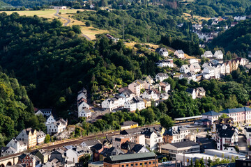 Fototapeta premium Aerial view of Idar-Oberstein, Germany 