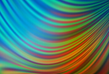 Fototapeta premium Light Blue, Yellow vector background with abstract lines.