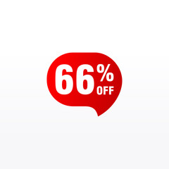 66 discount, Sales Vector badges for Labels, , Stickers, Banners, Tags, Web Stickers, New offer. Discount origami sign banner