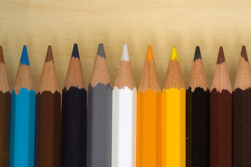 multi coloured pencils