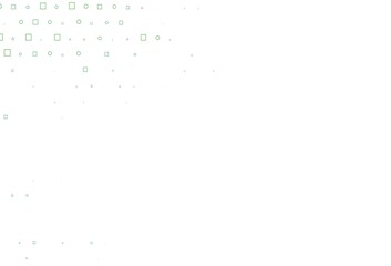 Light Green vector background with circles, rectangles.