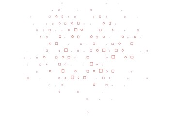 Light Orange vector background with circles, rectangles.