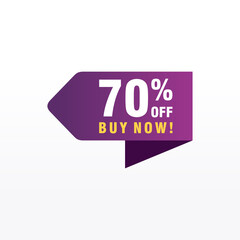 70 discount, Sales Vector badges for Labels, , Stickers, Banners, Tags, Web Stickers, New offer. Discount origami sign banner