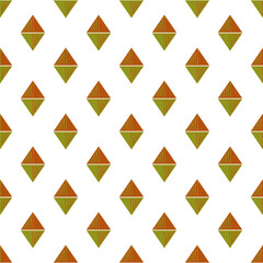 Seamless decorative pattern. Abstract background with rhombus shapes.
