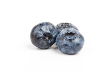 Blueberry isolated. Blueberry on white background. Bilberry. Clipping path.