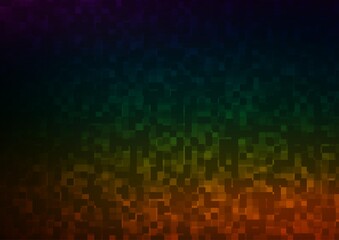 Dark Multicolor, Rainbow vector texture in rectangular style.