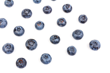 Blueberry isolated. Blueberry on white background. Bilberry. Clipping path.