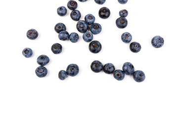 Blueberry isolated. Blueberry on white background. Bilberry. Clipping path.