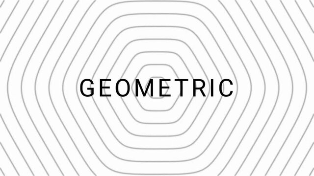 Abstract geometric background with waves. A background of blurred lines and shapes with smooth motion