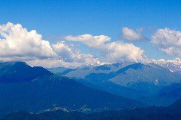 Obraz na płótnie Canvas Mountains landscape and view in Racha, Georgia