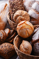 Composition with assorted bakery products