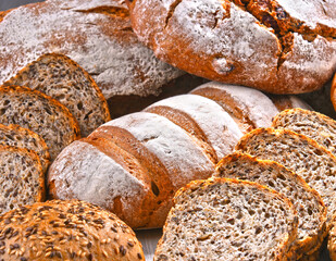 Composition with assorted bakery products