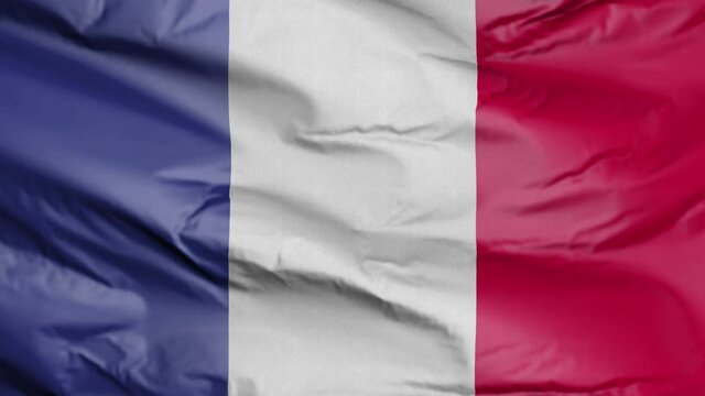 Flag of France Realistic 3D
