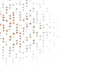 Light Red vector template with poker symbols.