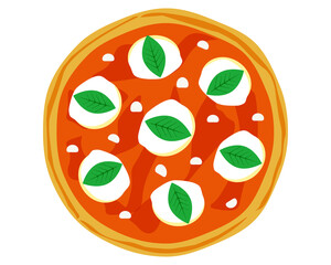 冷凍ピザのベクターイラスト 冷凍食品 Wall Mural Wallpaper Murals Nisi