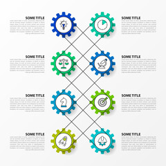 Infographic design template. Creative concept with 8 steps
