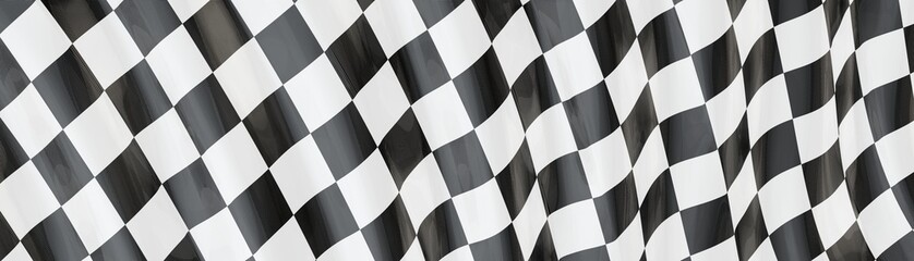 flag finish race sport 3d champion winner